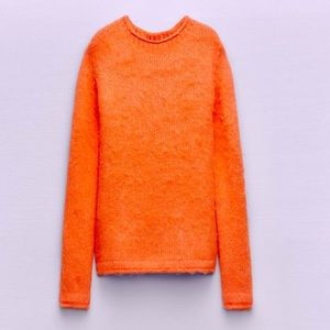 Zara brushed fluffy sweater
